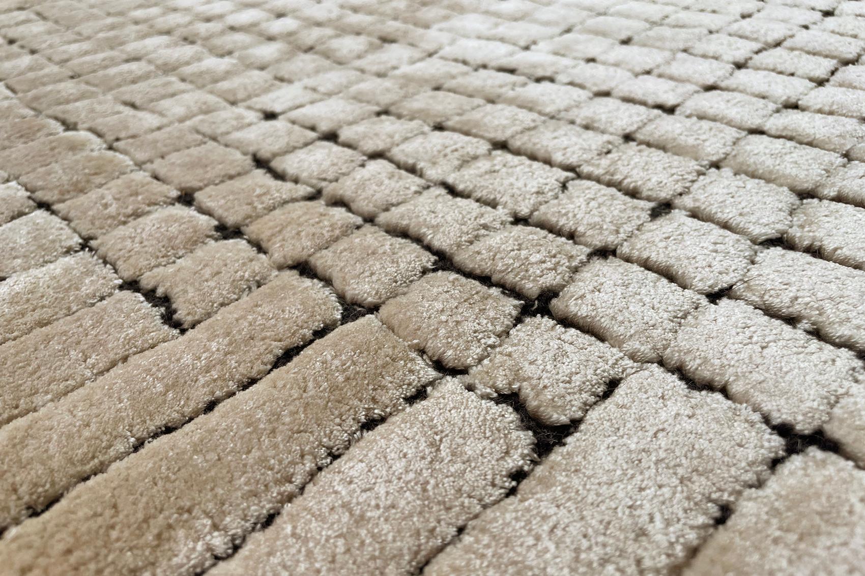Geometry Sand Teppich | Größe: 250 x 350 cm