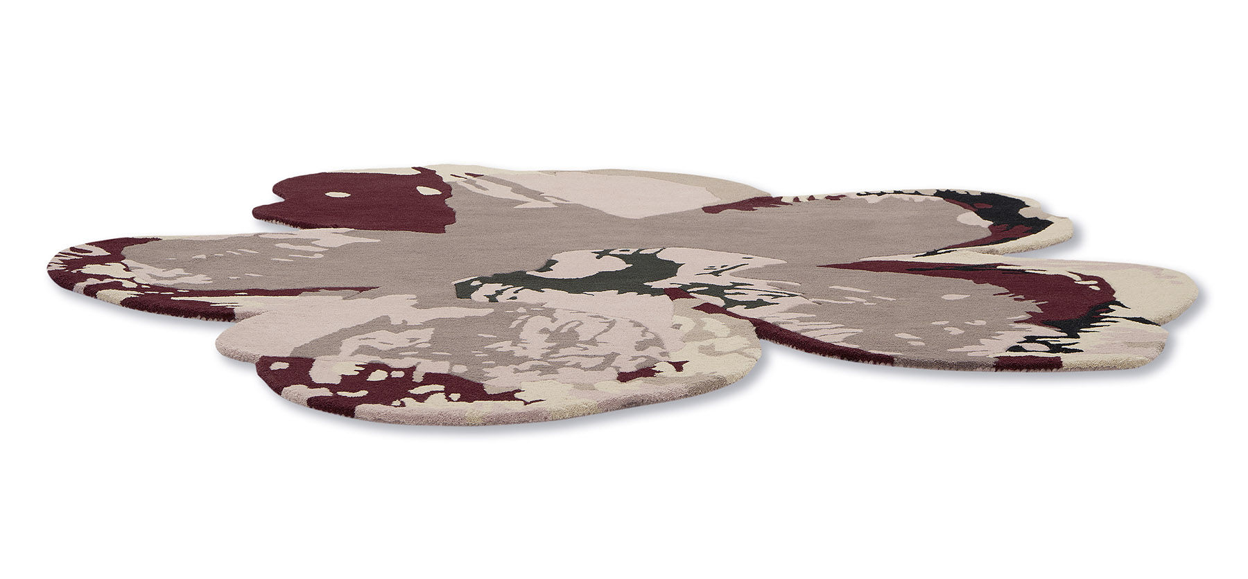 Shaped Magnolia Burgundy 162303 Teppich | Größe: Ø 200 cm