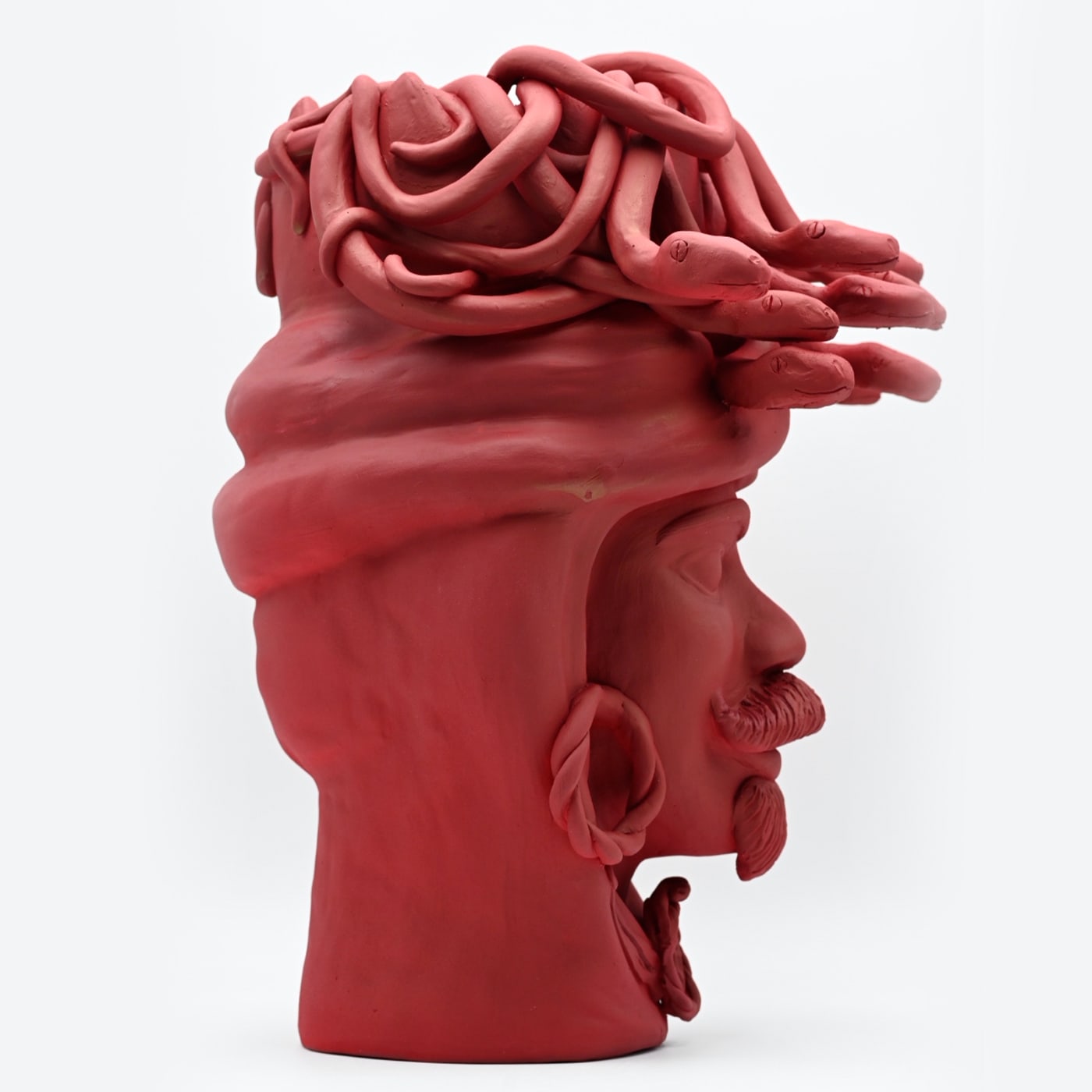 Maure‑Kopf handgefertigte Skulptur