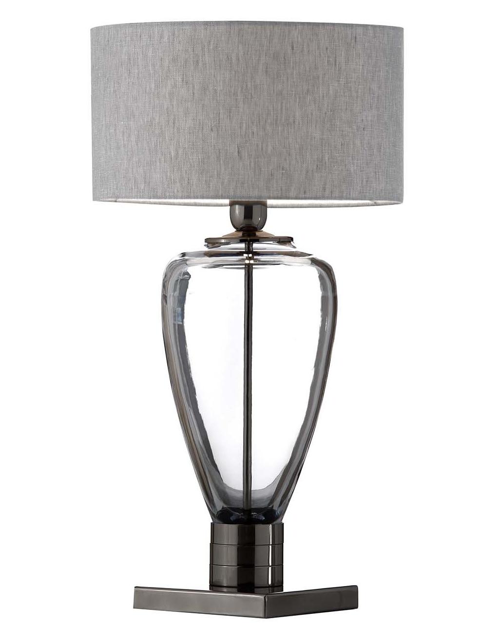 Rauchige Kristall-Tischlampe