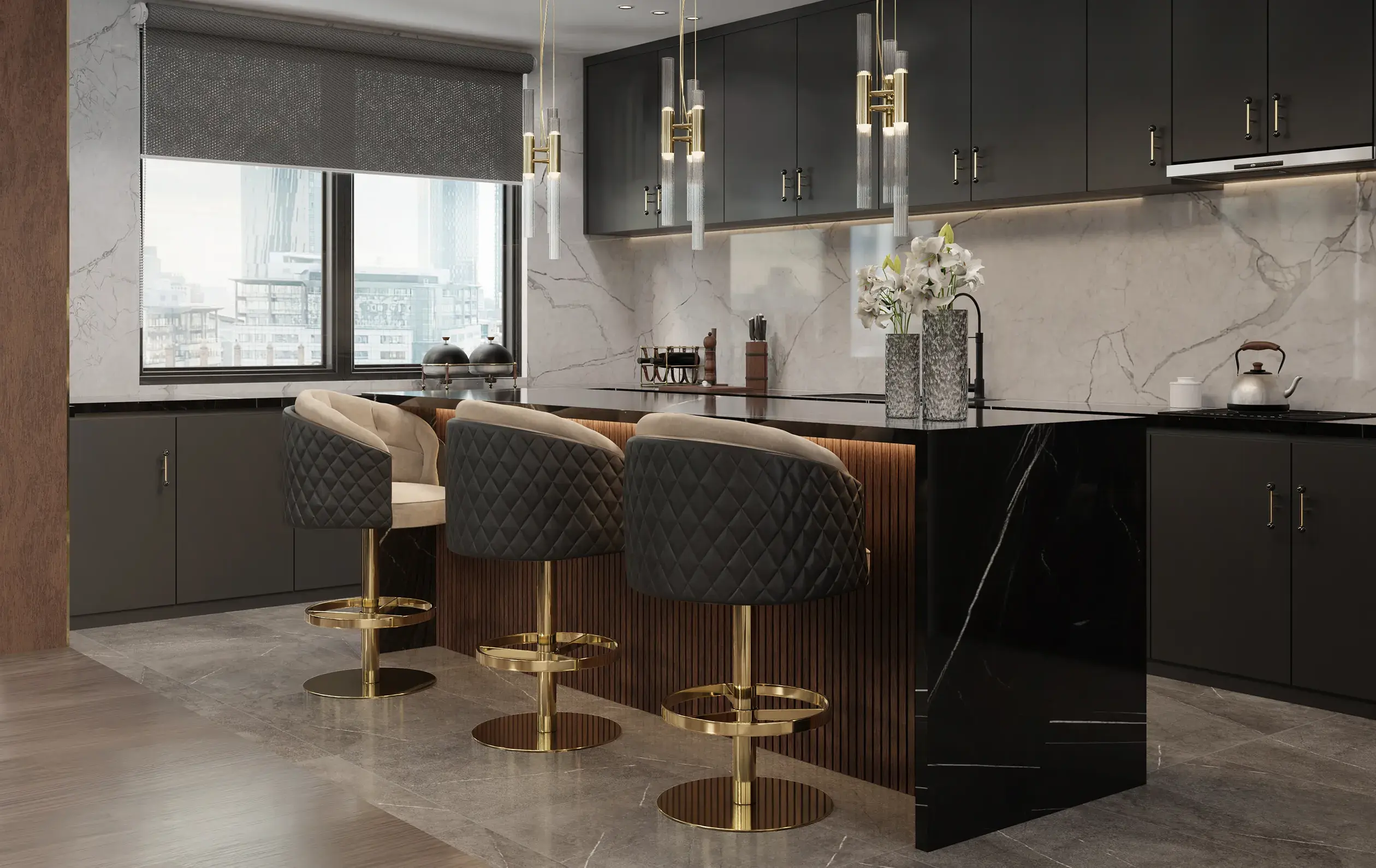 Luxe Drehbarer Barhocker - 3