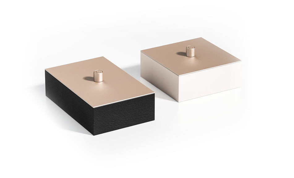 Metal‑Top Dekobox | Dimensions: B 22 x T 14 x H 8 cm