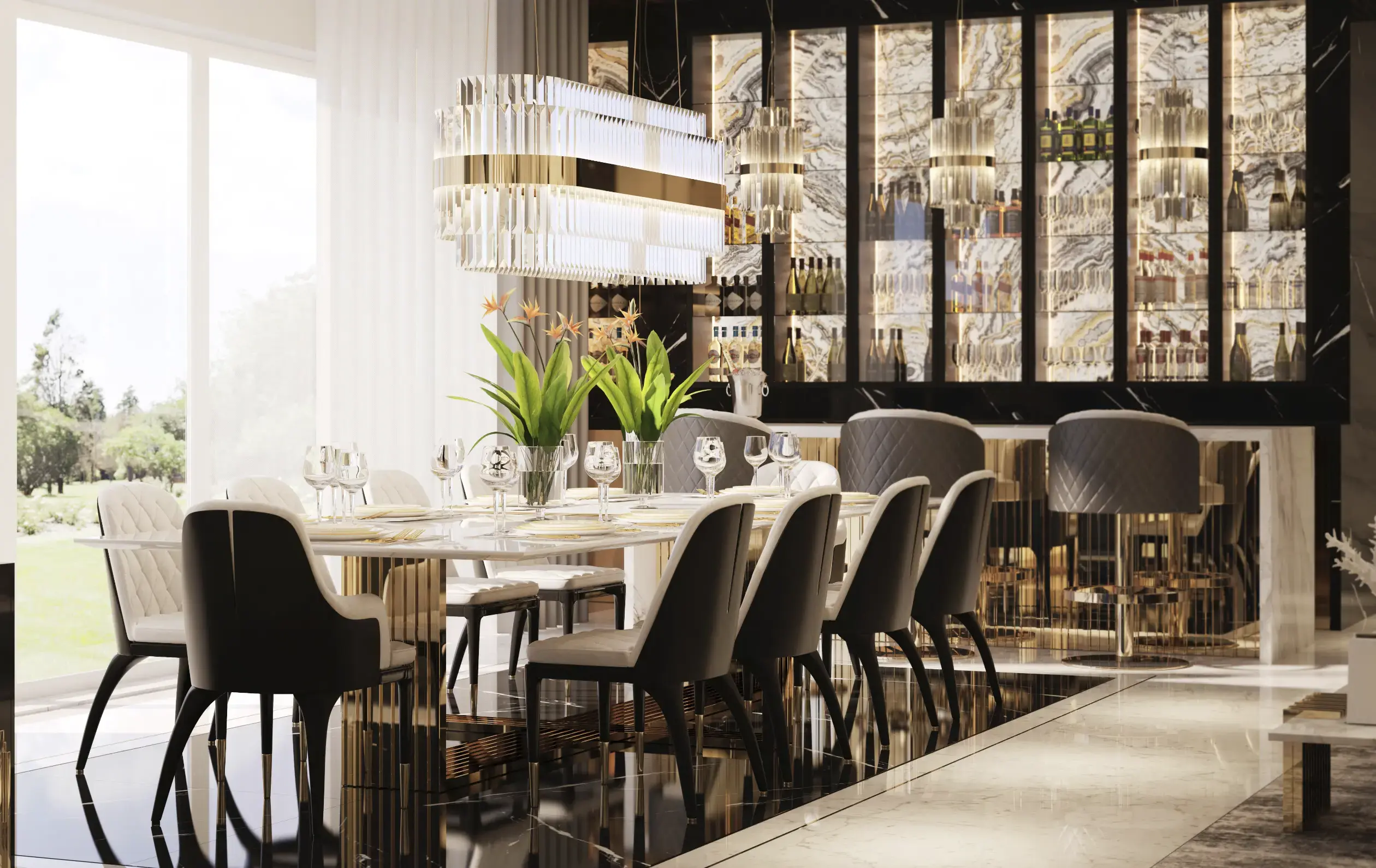 Luxe Drehbarer Barhocker - 2