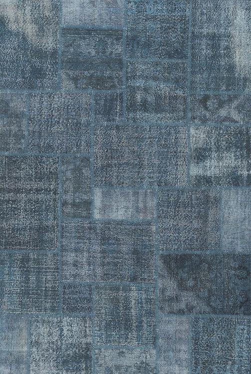 Indigo Patchwork Teppich | Größe: 275 x 365 cm