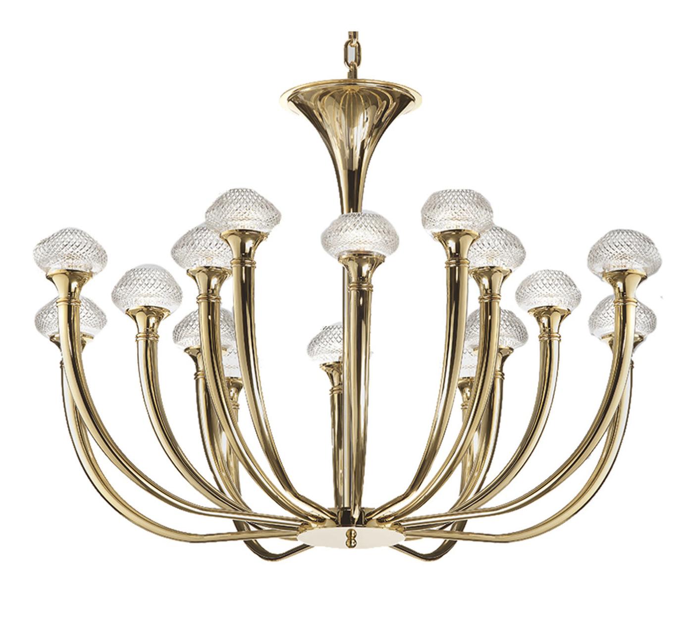 Polierter Gold Kronleuchter