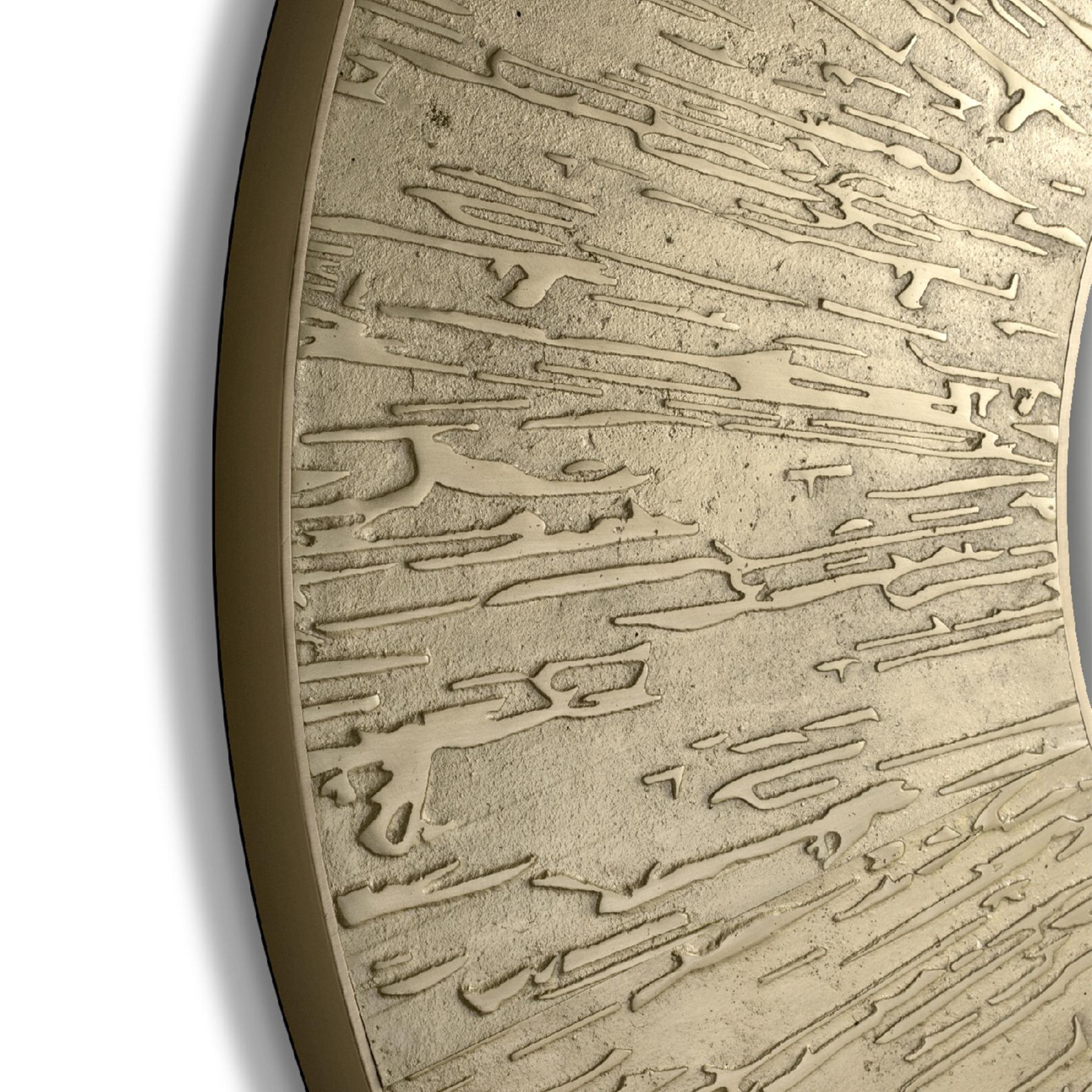 Runder Messing-Akzent-Wandspiegel