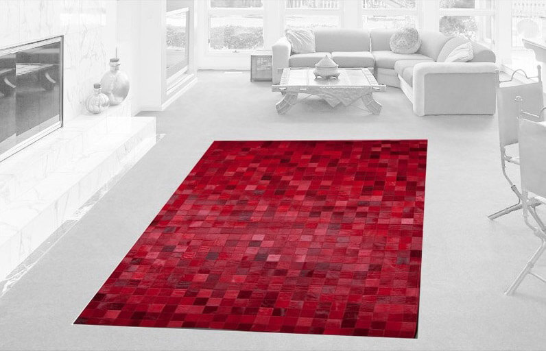 Mosaic Red Teppich | Größe: 200 × 300 cm
