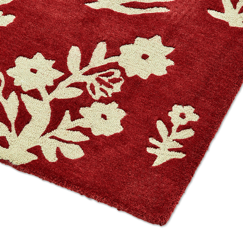 Woodland Glade Pflaumenrot 146800 Teppich | Größe: 250 x 350 cm