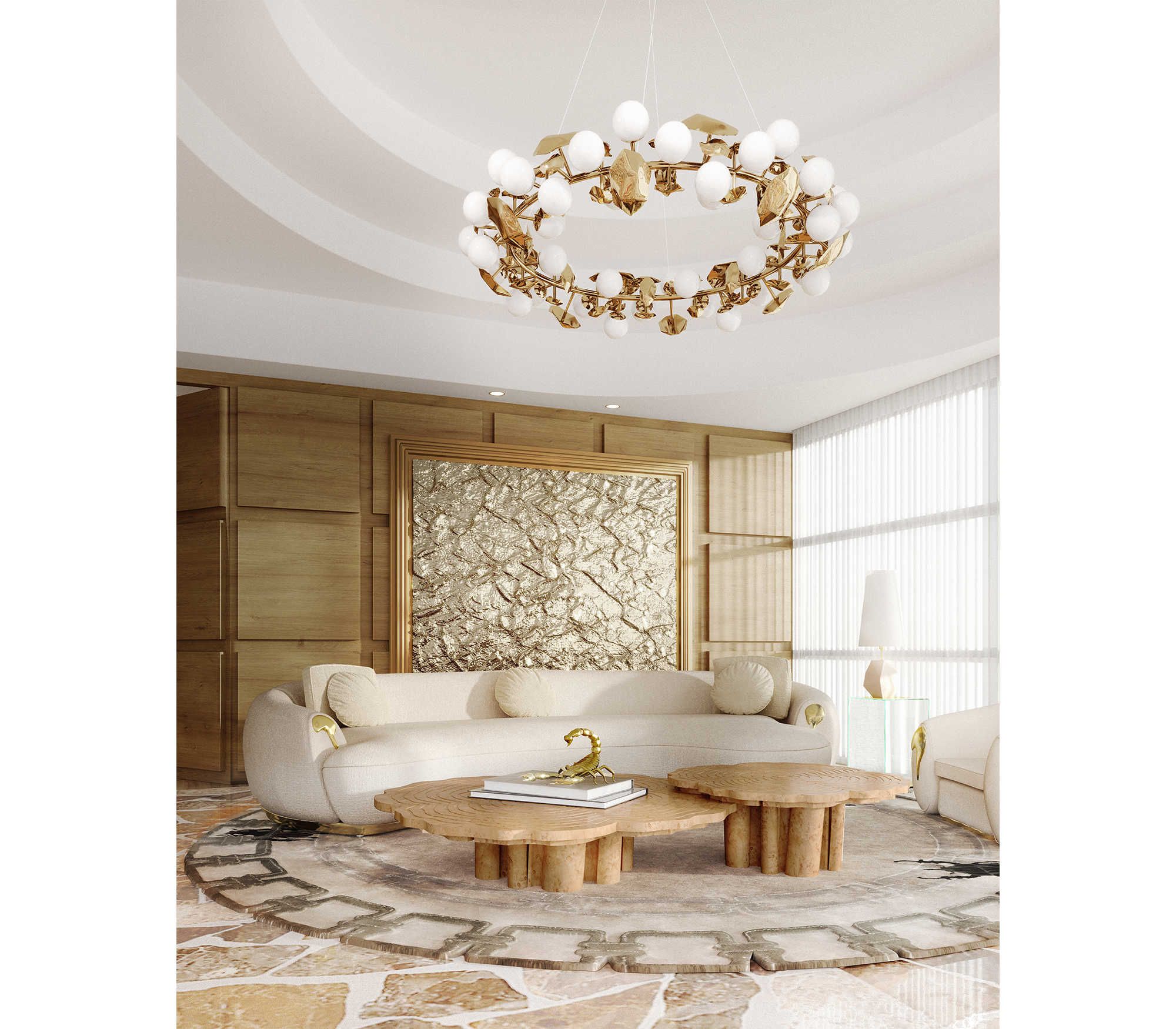 Fortuna Poplar 3‑teiliges Couchtisch‑Set