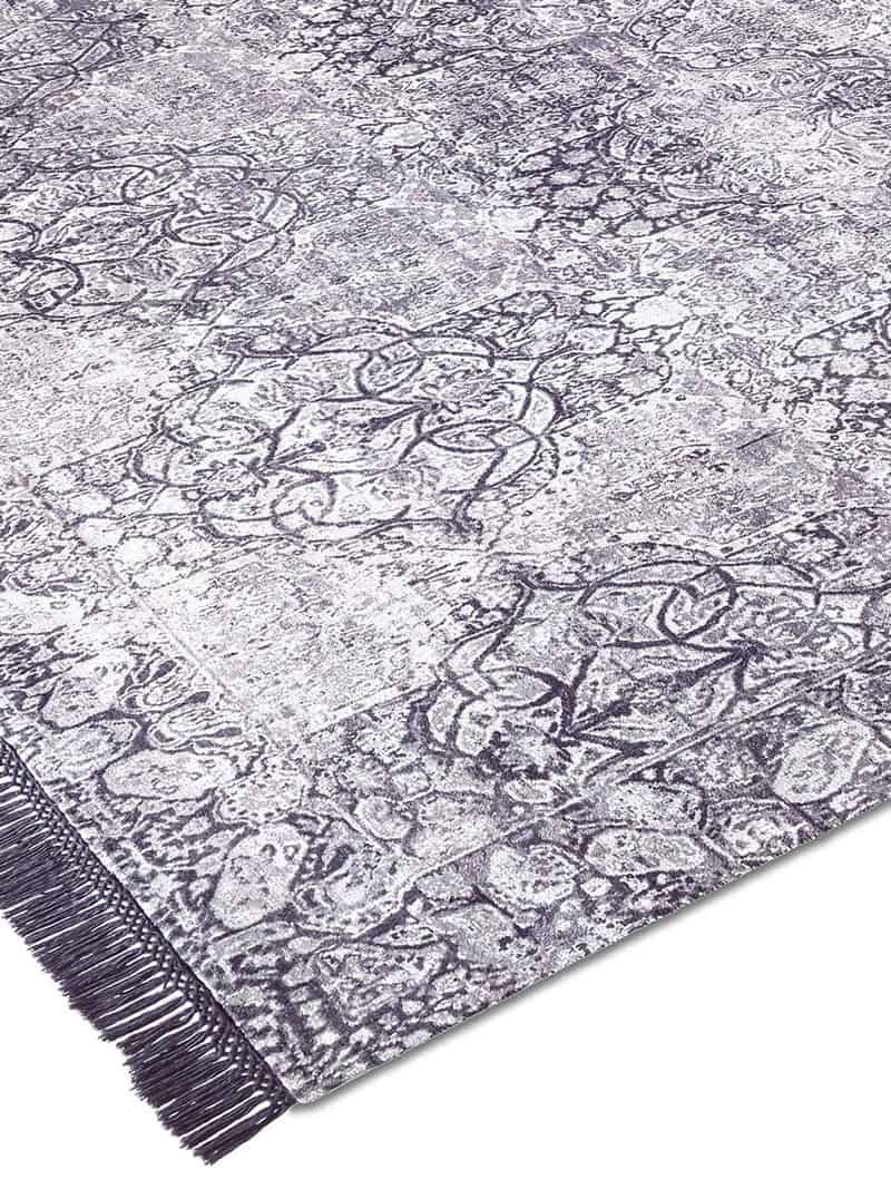Tone to Tone auf Maulbeer Teppich | Größe: 274 x 365 cm