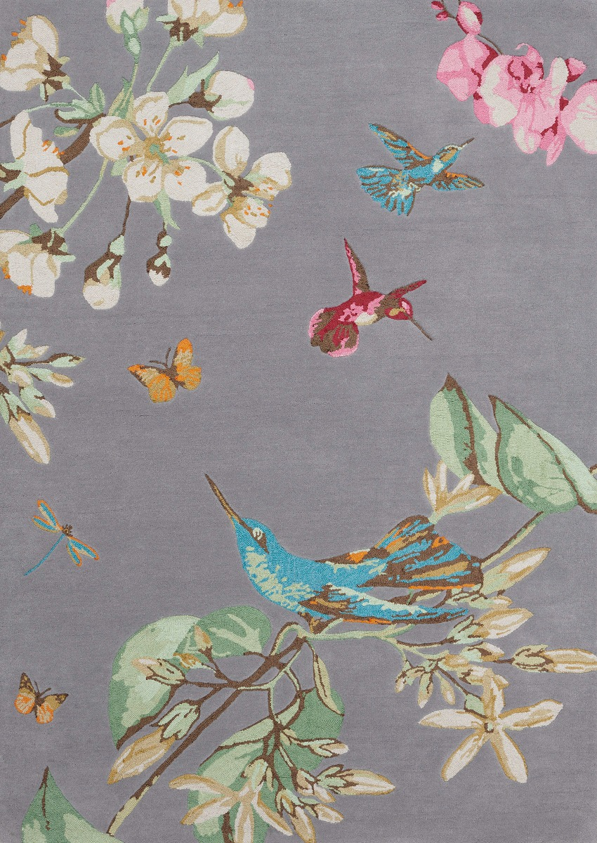 Hummingbird Grey 37804 Teppich | Größe: 170 x 240 cm