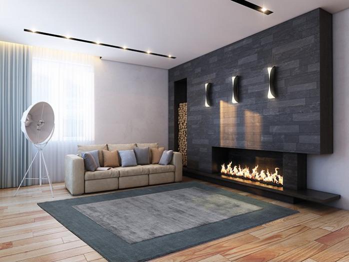 Border Powder Blue Teppich | Größe: 200 × 300 cm