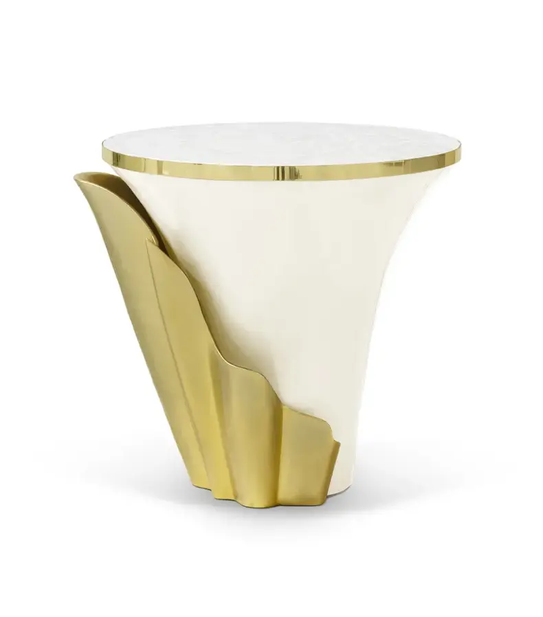 Solstice Perlmutt‑Beistelltisch