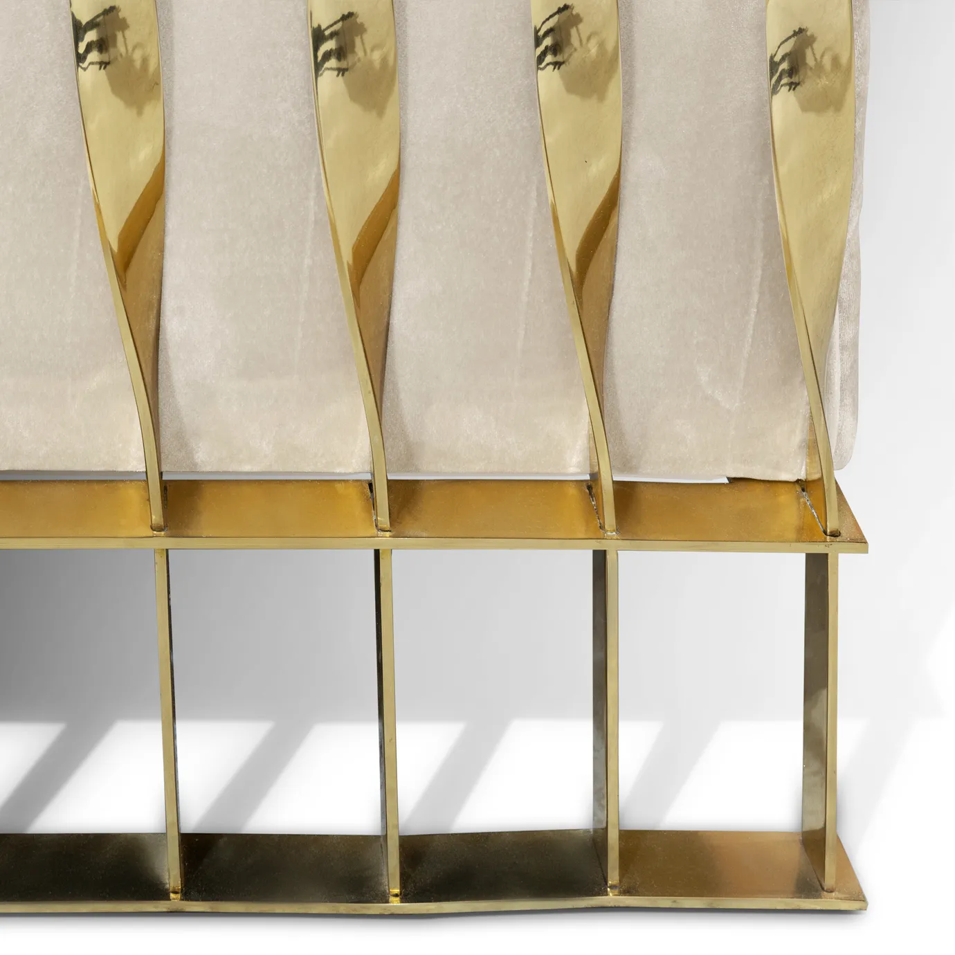 Solene Polierter Messing‑Sessel