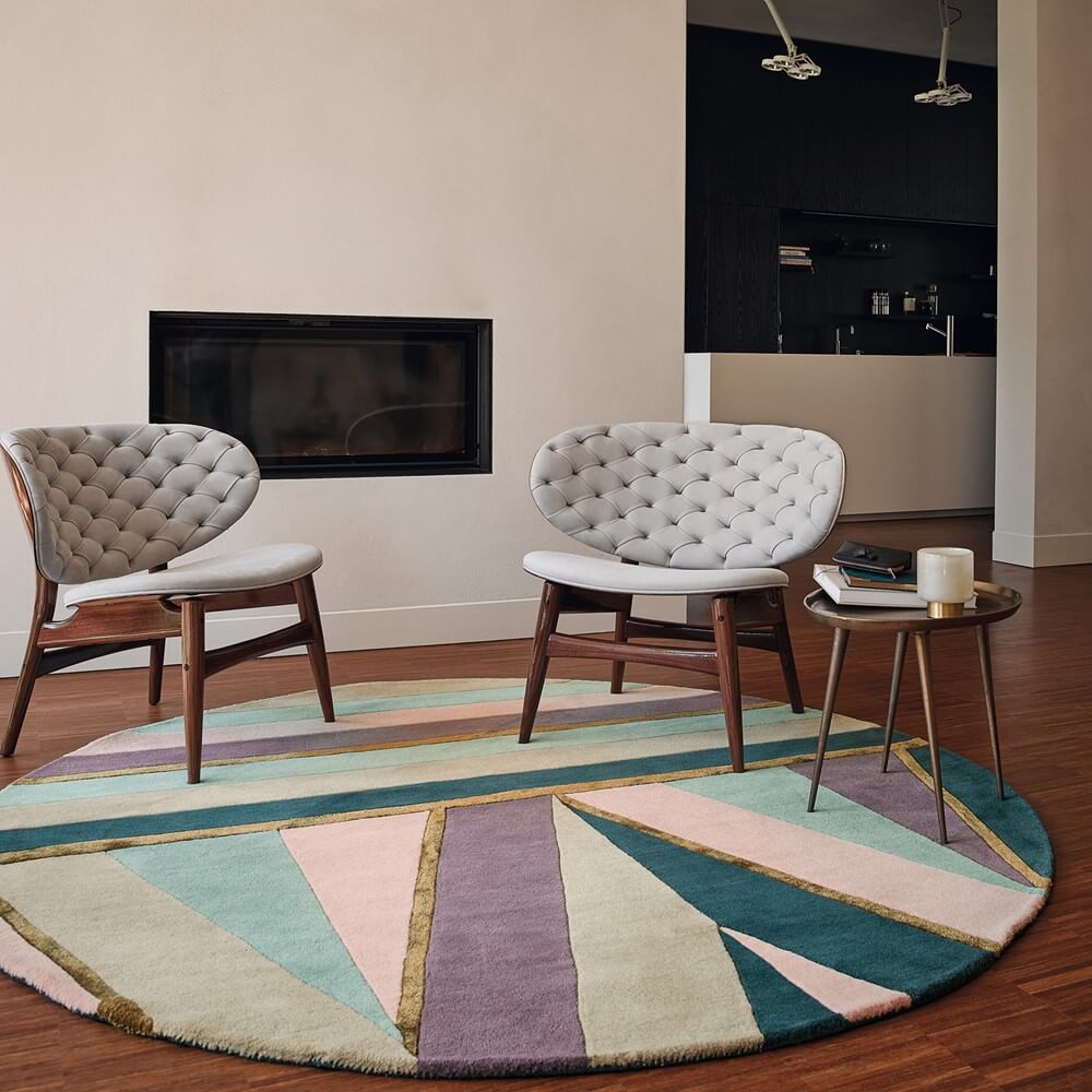 Sahara Pink 56102 Runder Teppich | Größe: Ø 200 cm