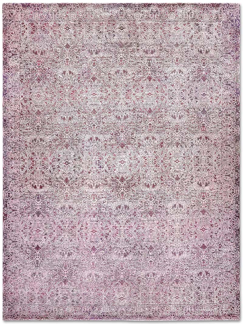 Ferahan Splash Grey Pink Teppich