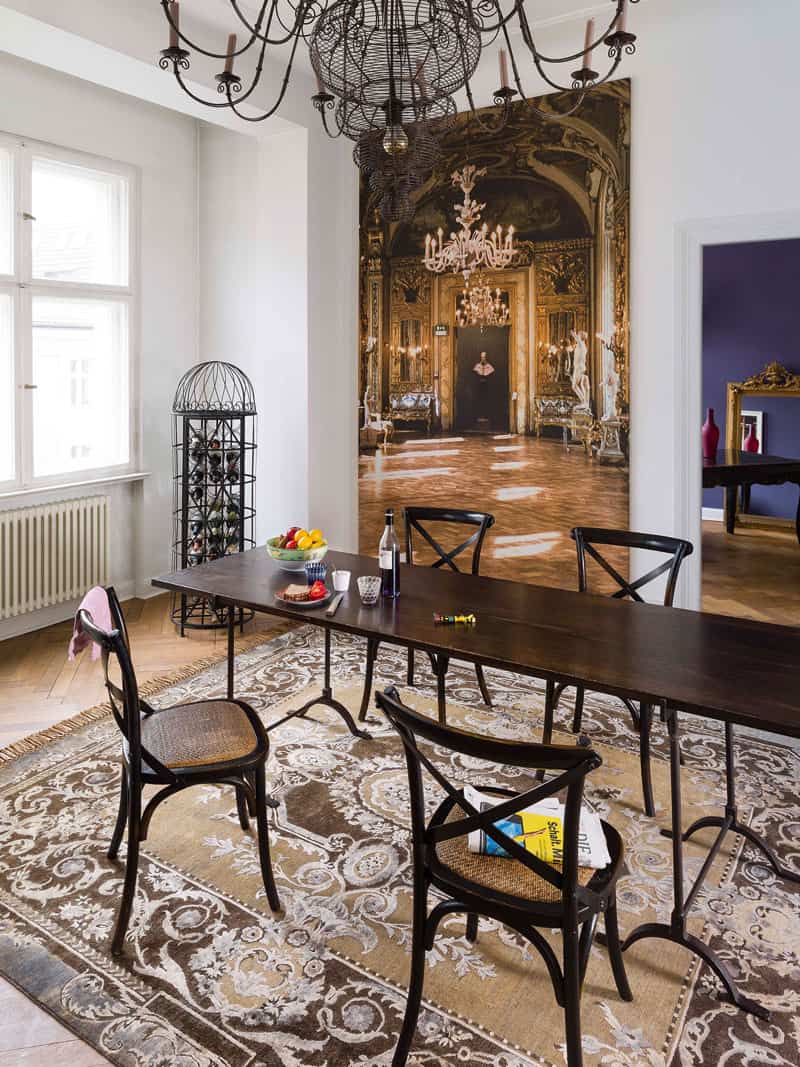 Aubusson Original on Natural Brown Teppich | Größe: 305 x 427 cm