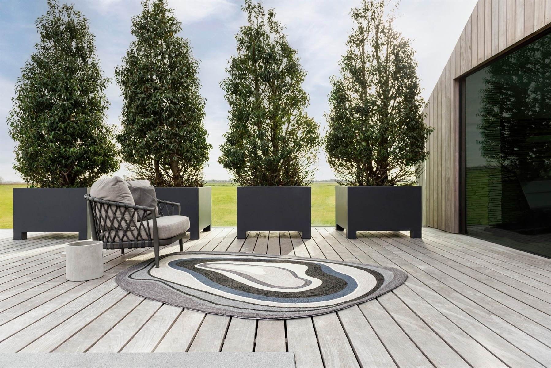 Habitat Aura Grey Outdoor 477304 Teppich | Größe: 140 x 200 cm