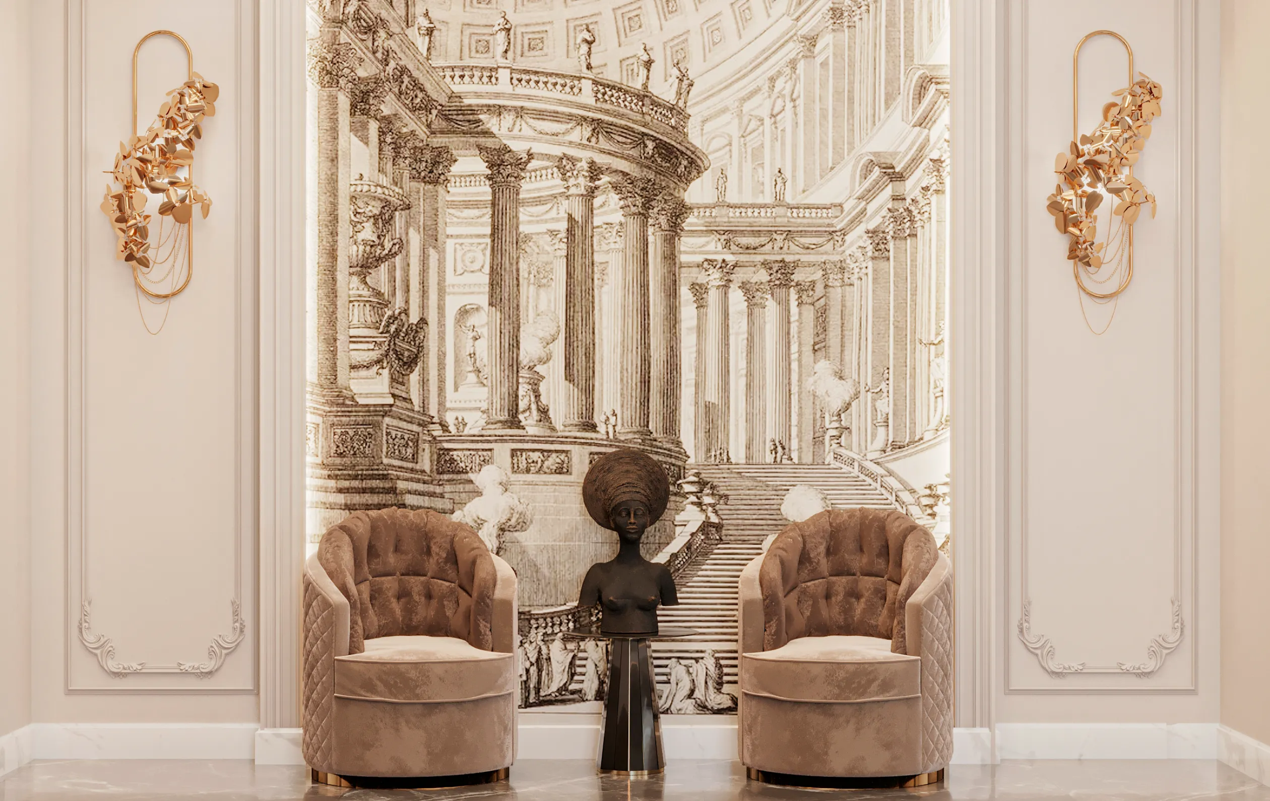 Luxe Drehbarer Sessel - 16