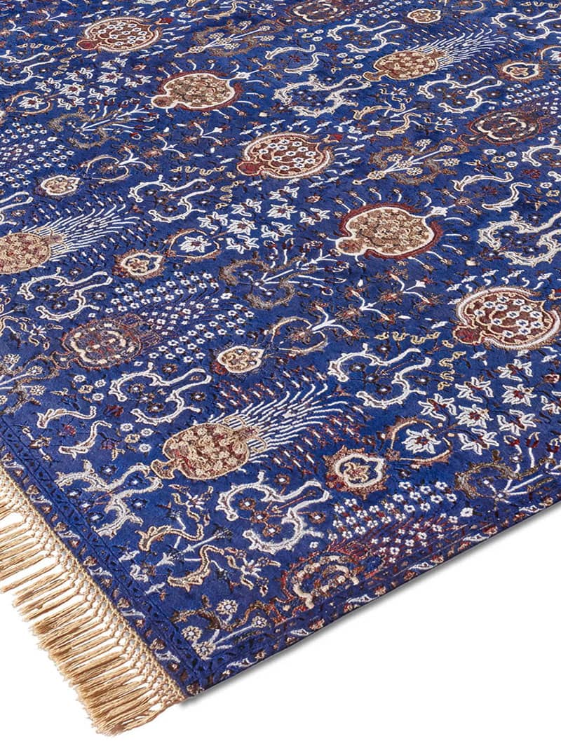 Isfahan Reverse Original auf Midnight Blue Teppich | Größe: 300 x 400 cm