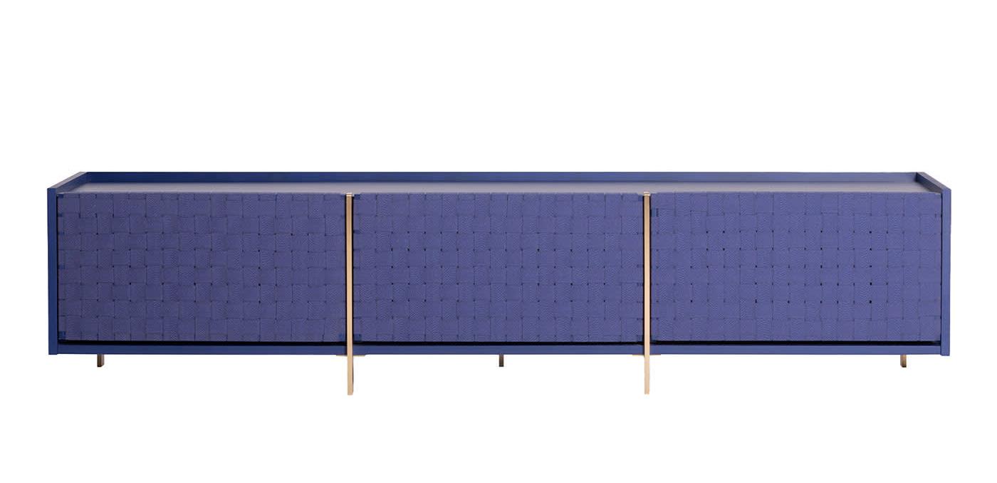 Charakteristisches blaues Sideboard