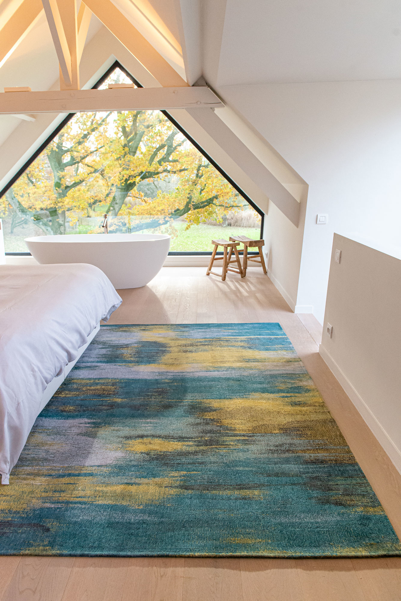 Nymphea Blue Teppich | Größe: 200 x 280 cm