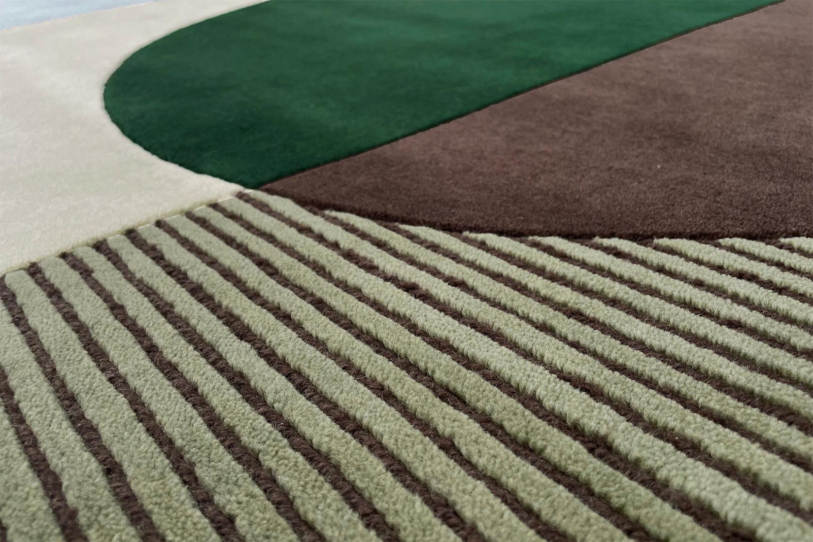 Ombres Emerald Teppich | Größe: 250 x 350 cm
