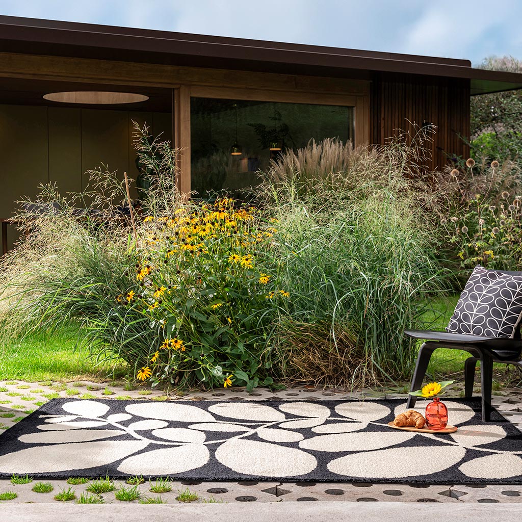 Sycamore Black Outdoor-Teppich | Größe: 200 x 280 cm