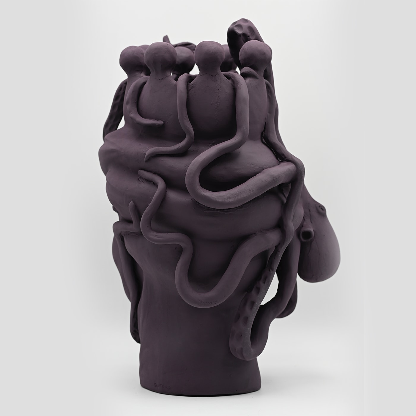 Maure‑Kopf braun handgefertigte Skulptur