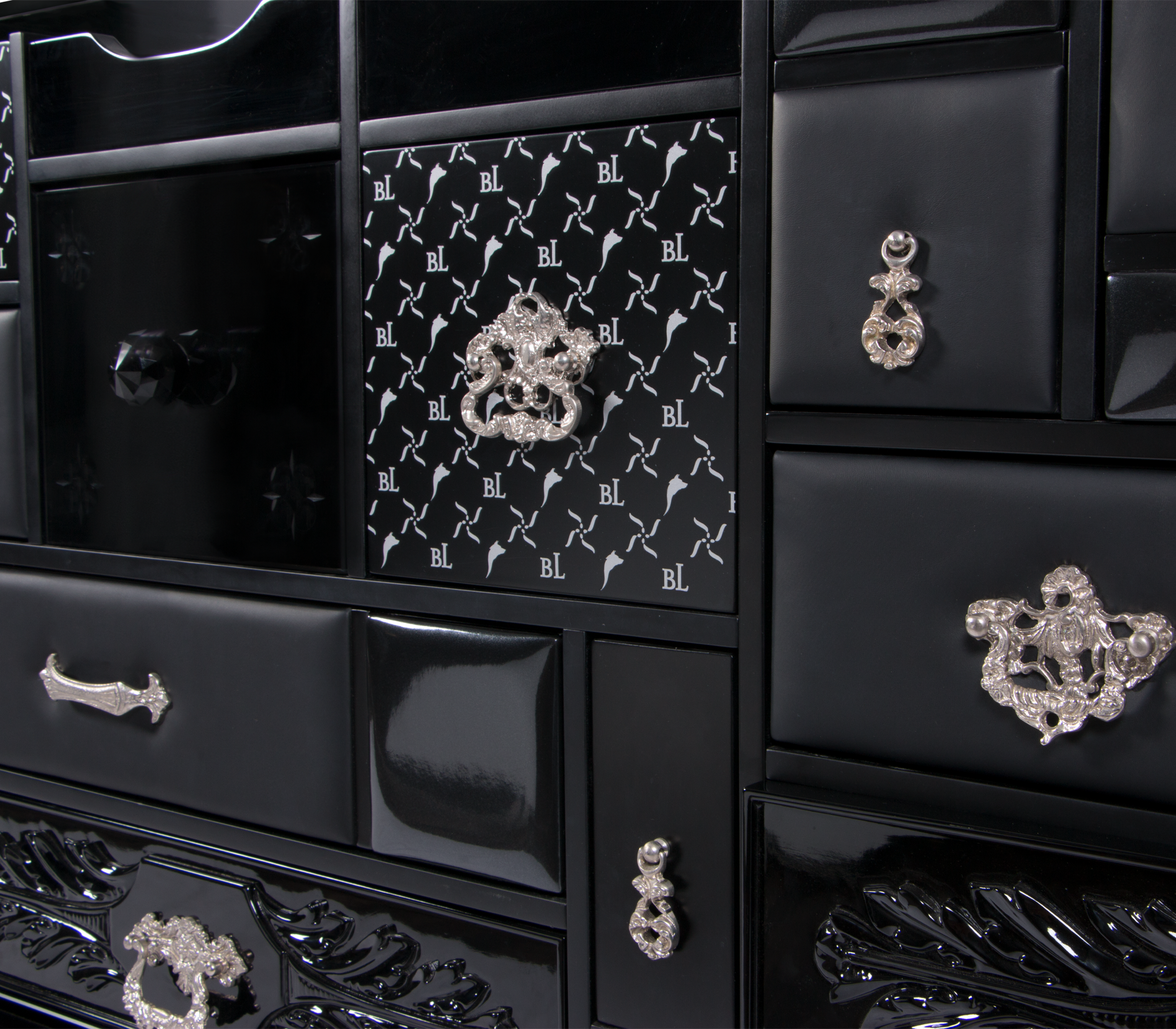 Miro Schwarzes Sideboard