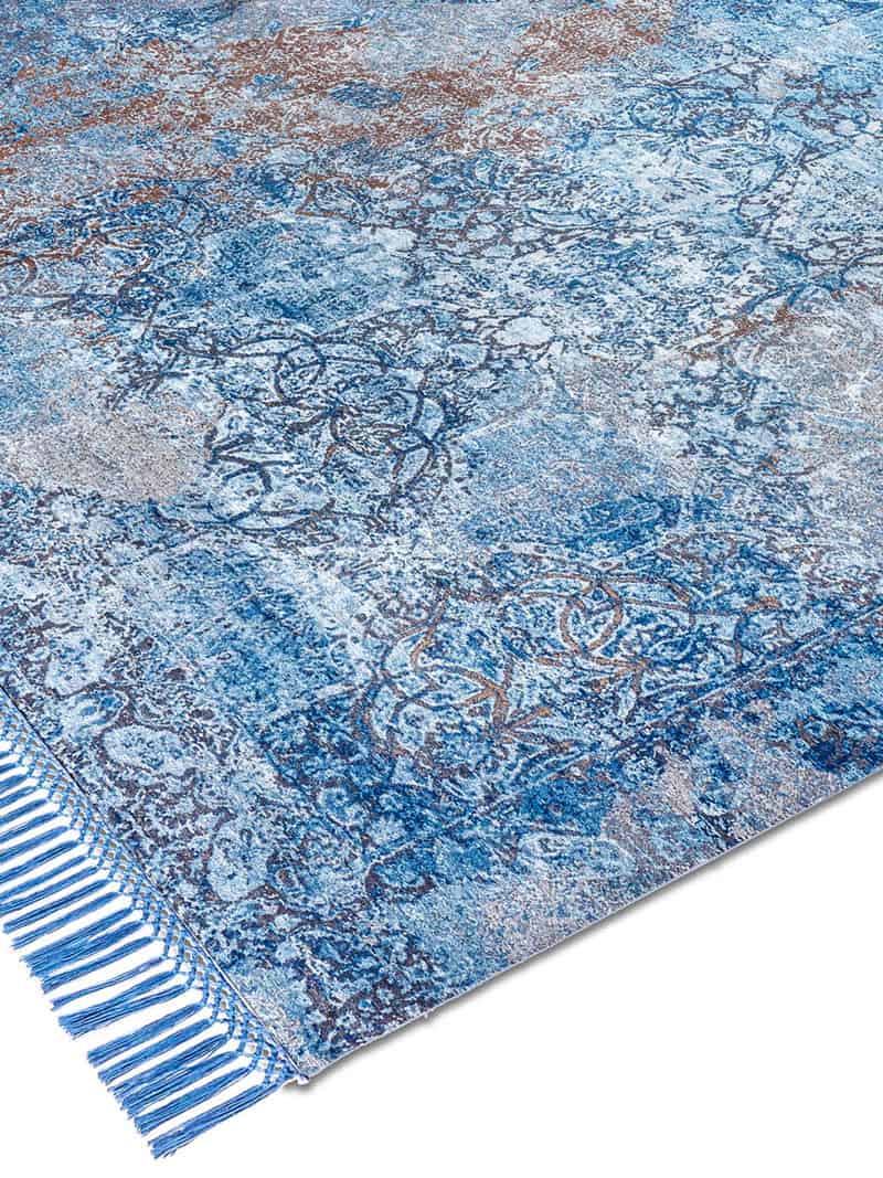 Ferahan Splash Turquoise Teppich | Größe: 274 x 365 cm