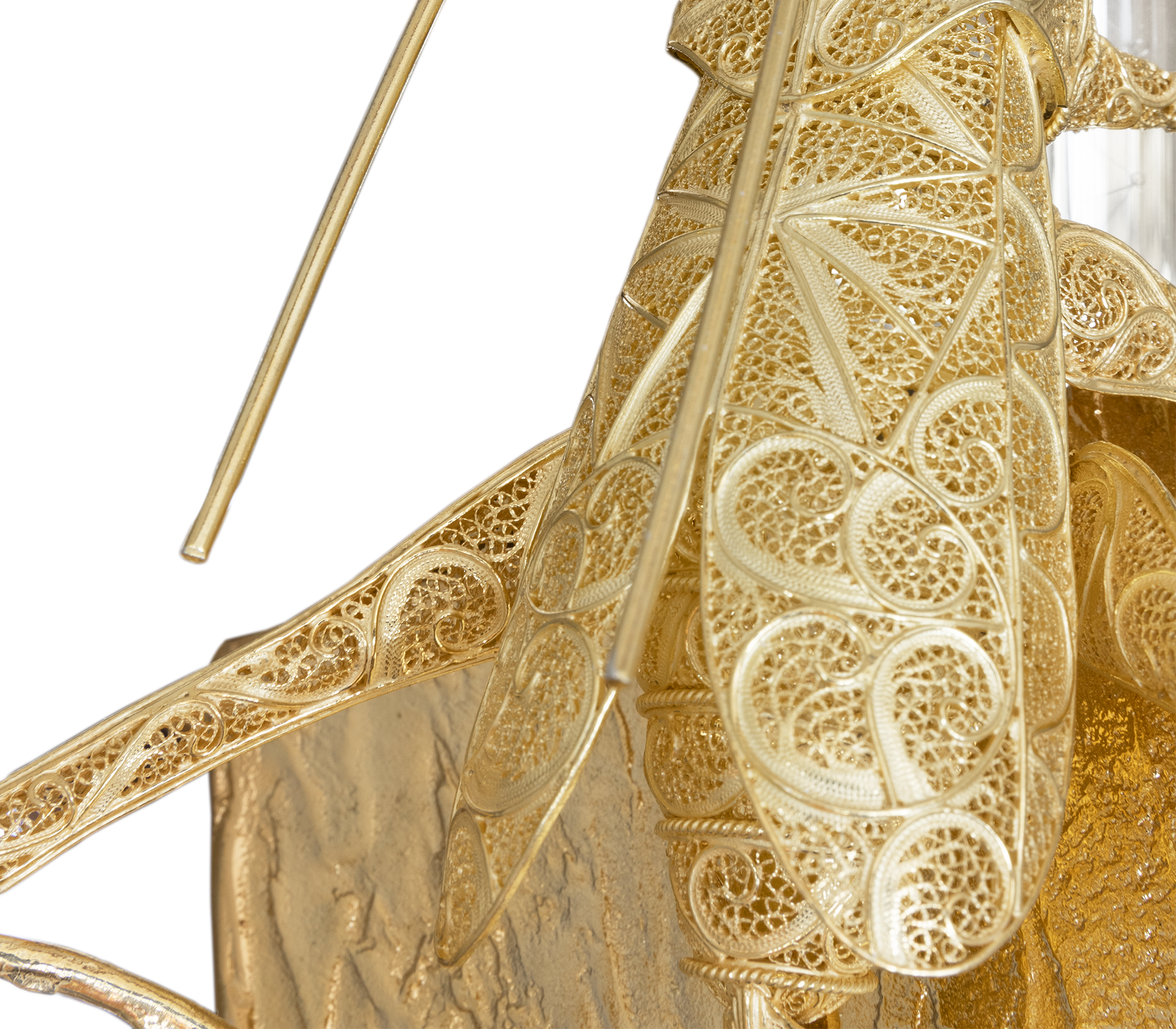 Geoden‑Filigran Cricket kleine Wandleuchte