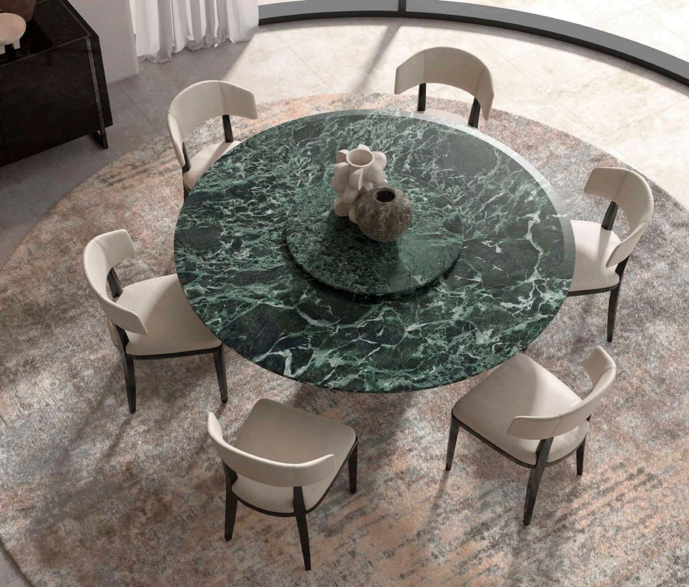 Runder Marmor­tisch 180 cm