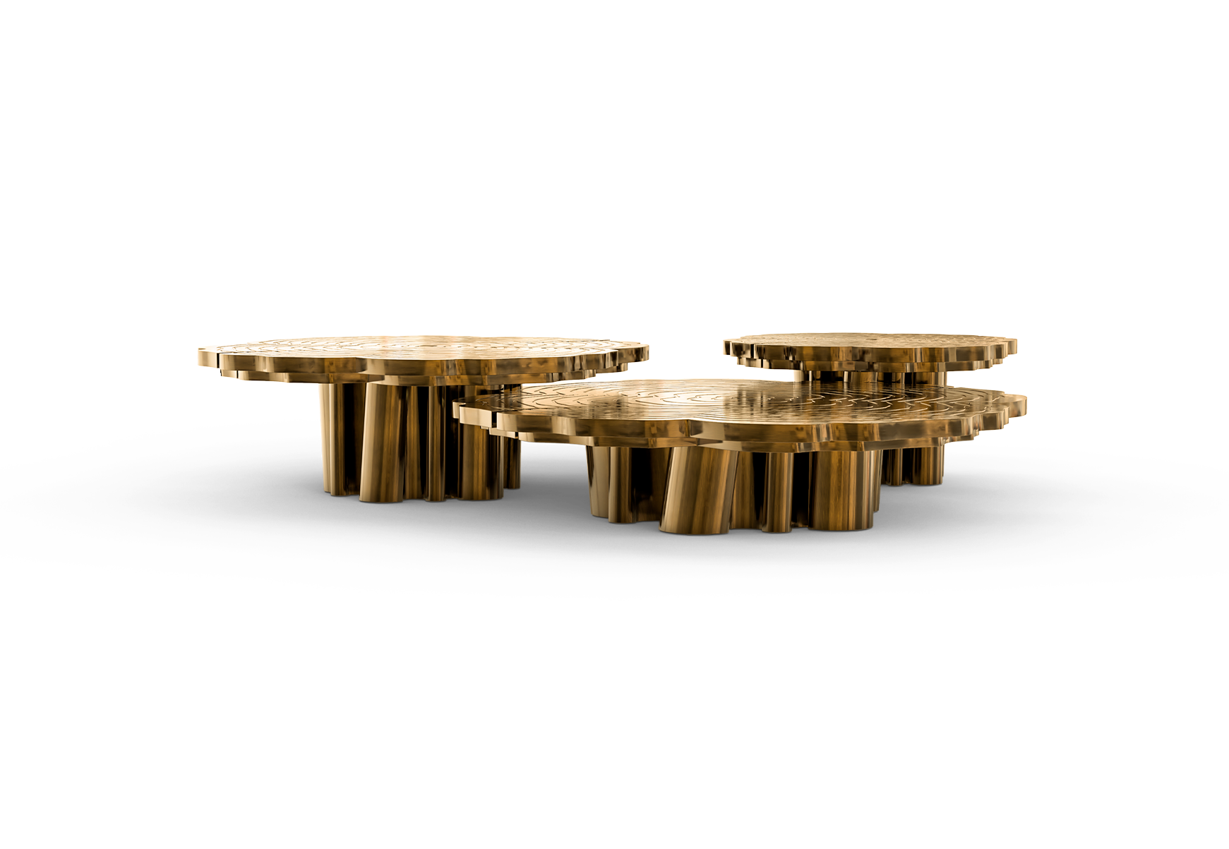 Fortuna Patina 3‑teiliges Couchtisch‑Set