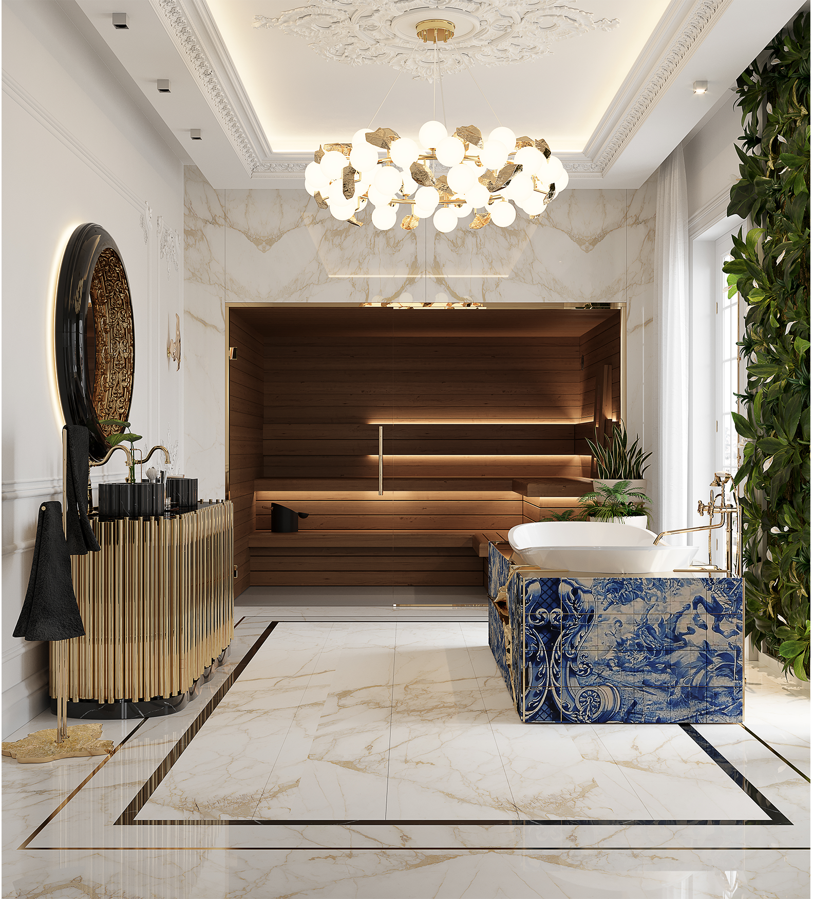 Athena Runde I Pendelleuchte