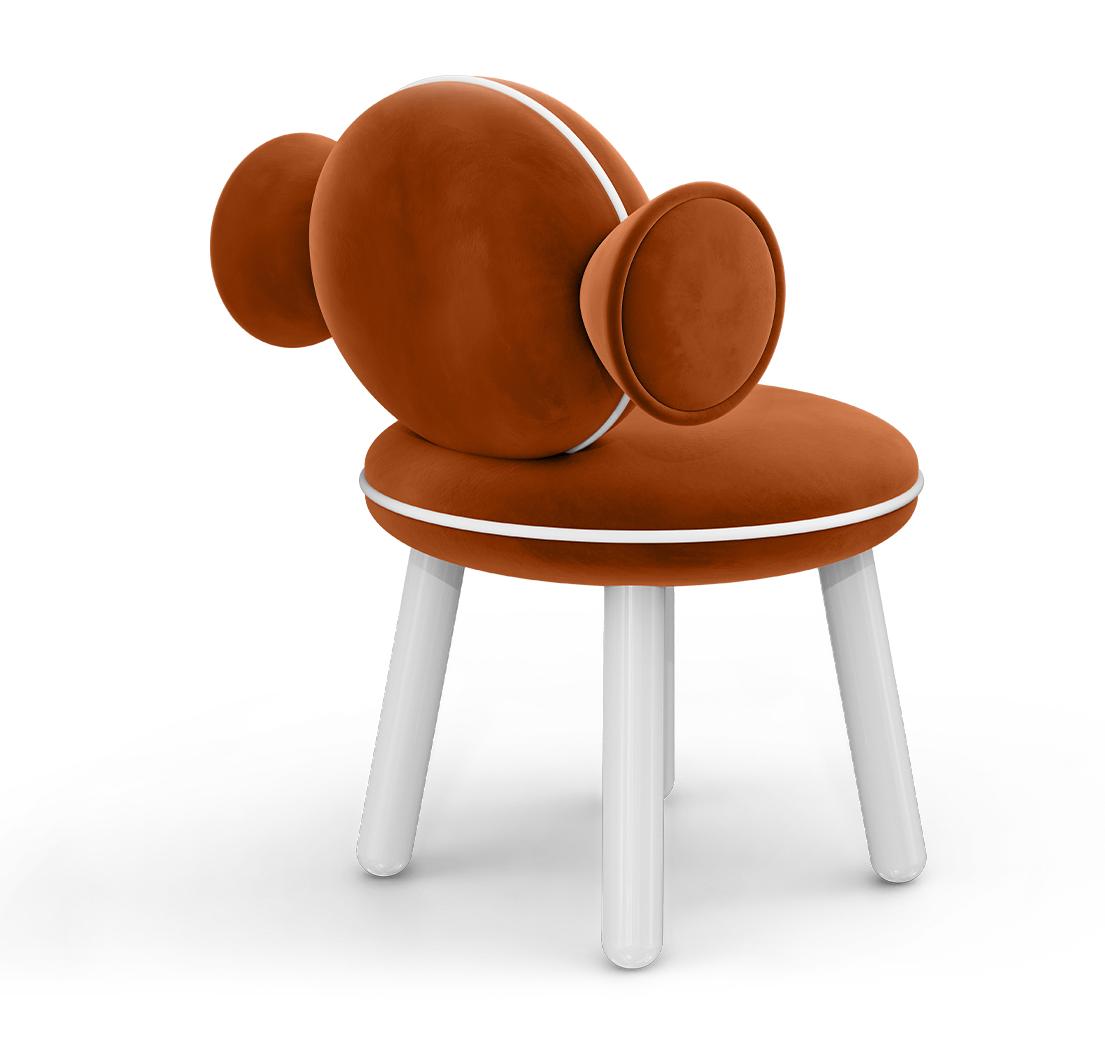 Lollipop roter Pouf‑Sessel