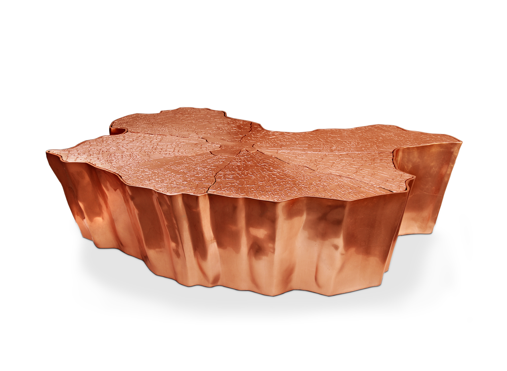 Paradise Kupfer‑Couchtisch | Dimensions: B 138 x T 95 x H 36 cm