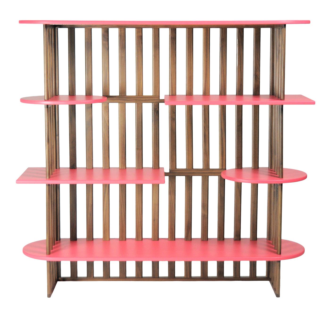 Rosa vierstöckiges Bücherregal