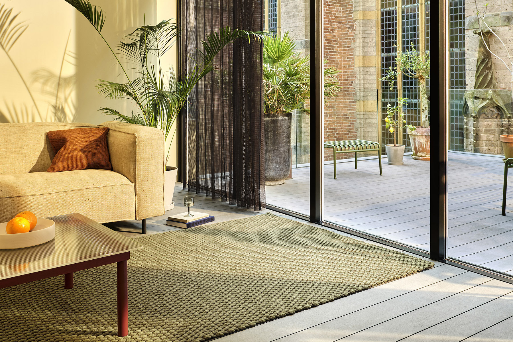 Lace Thyme-Pine Outdoor 497207 Teppich | Größe: 250 x 350 cm