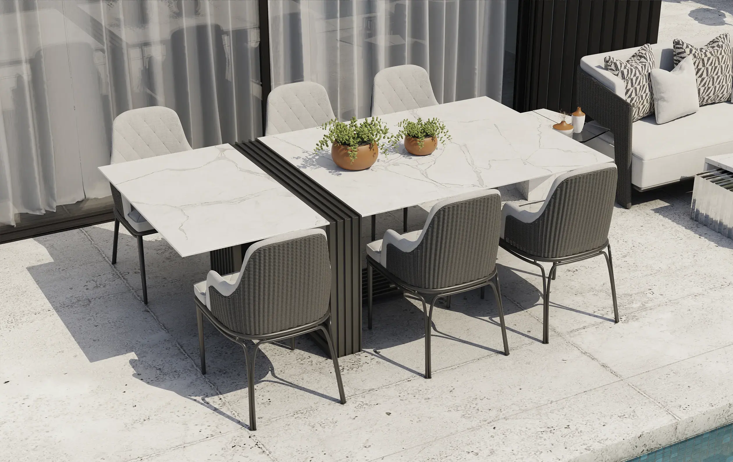 Whirlwind Outdoor‑Esstisch - 2