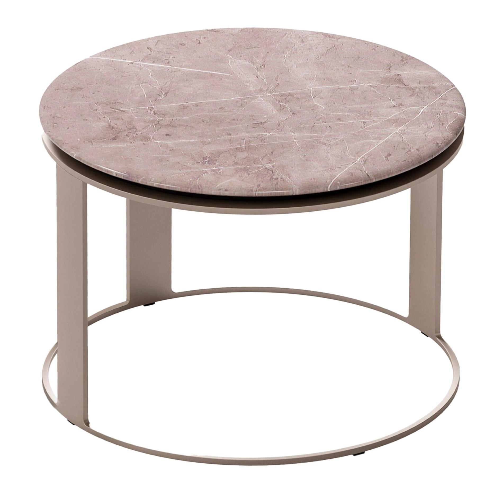 Denis Beistelltisch | Tischplatte: Roter Marmor | Dimensions: Ø 65 cm