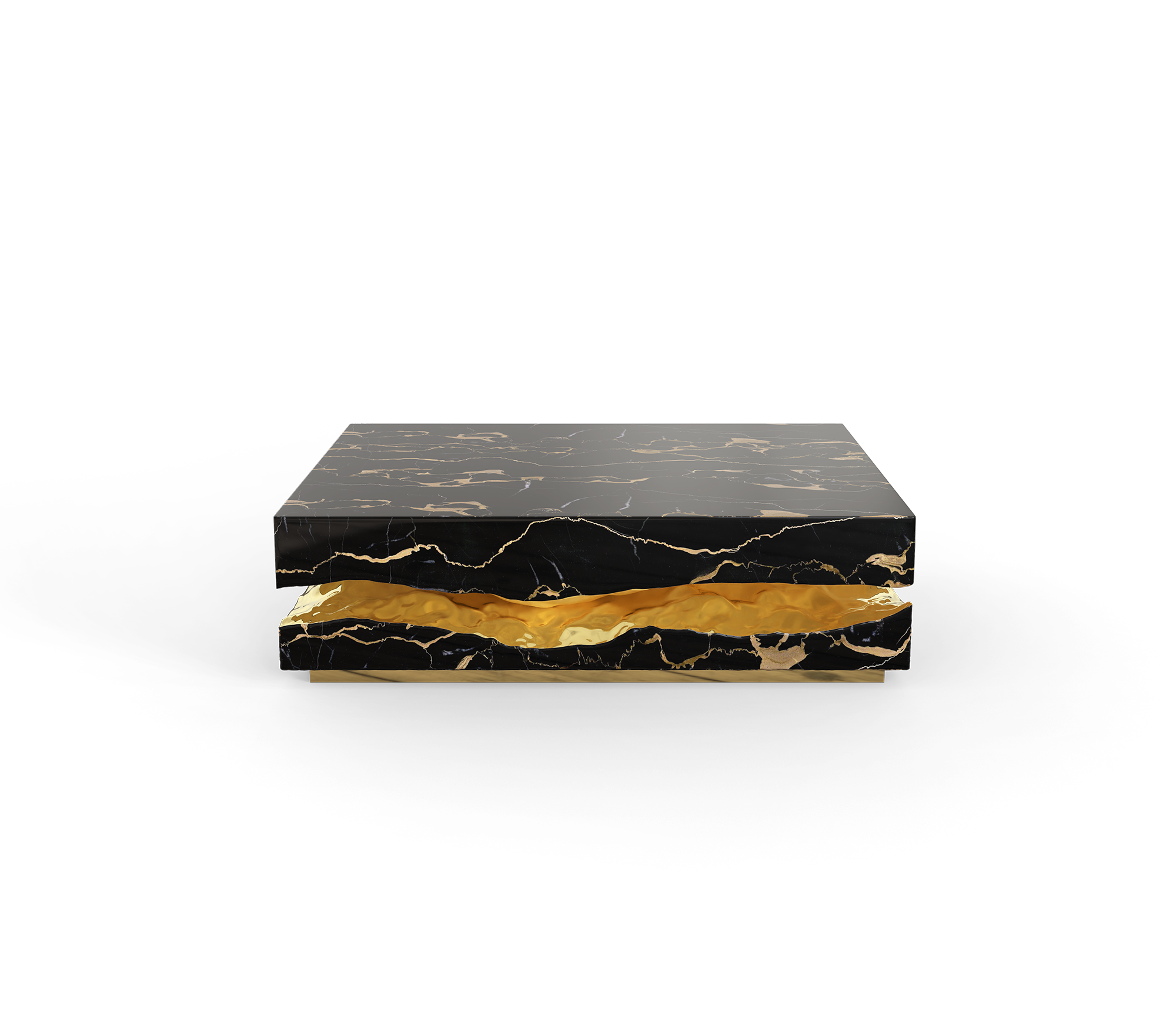 Boulder Portoro‑Marmor‑Tisch