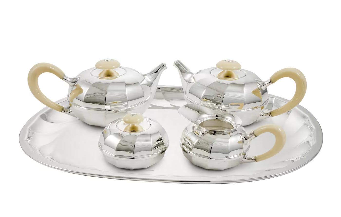 Newport Tee-/Kaffee‑Set mit Tablett