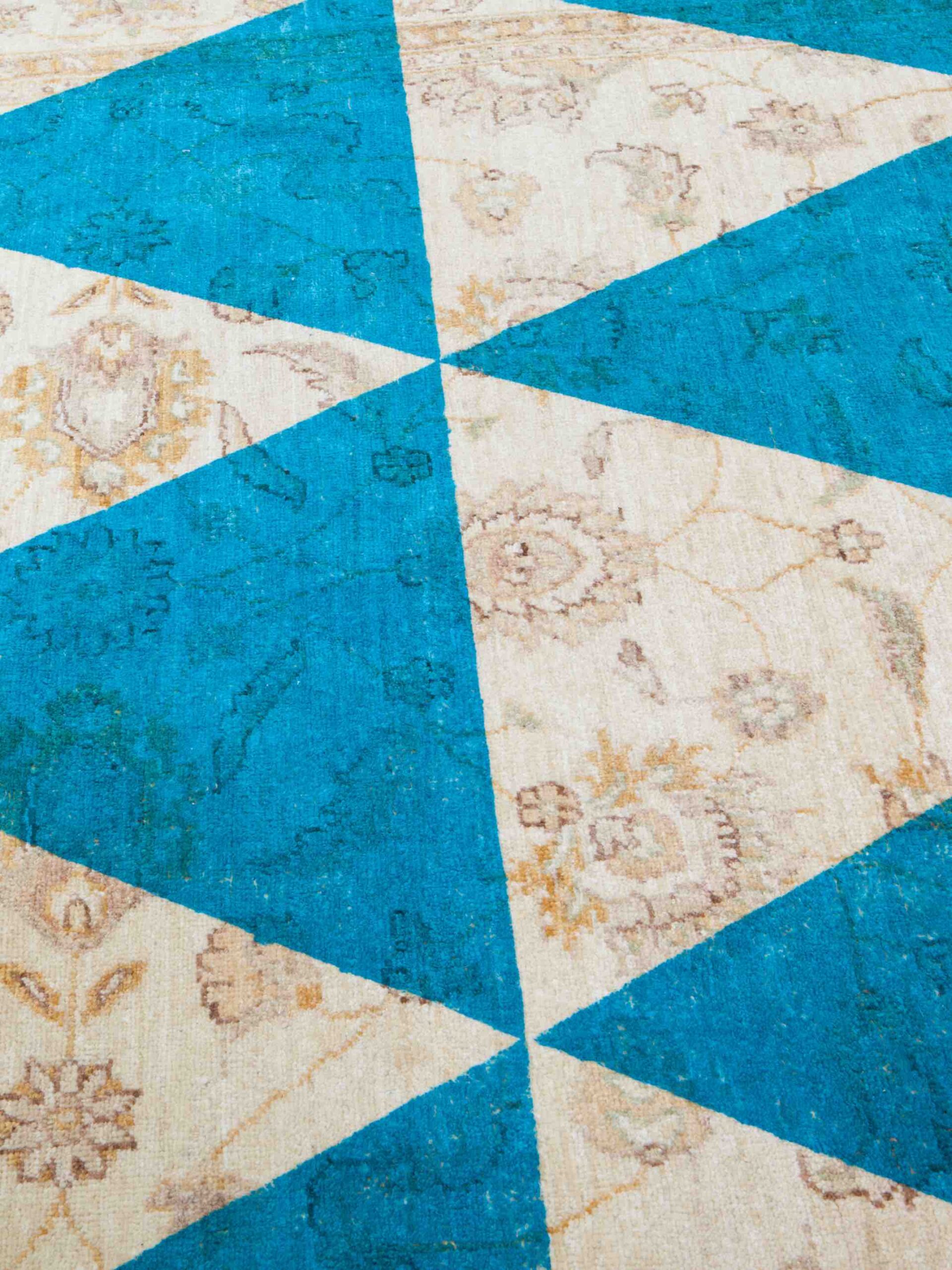Double Layer Blau Teppich