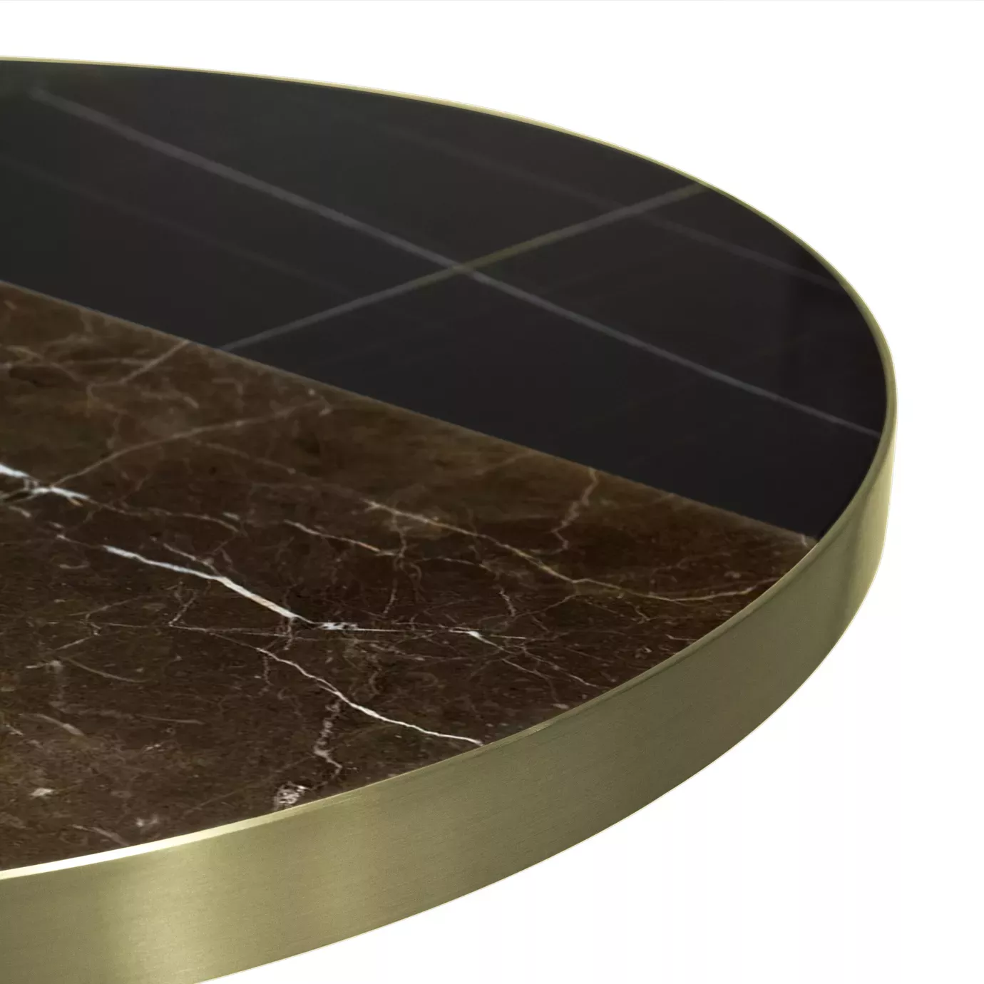 Decovita Schwarz‑Gold Granit‑Esstisch