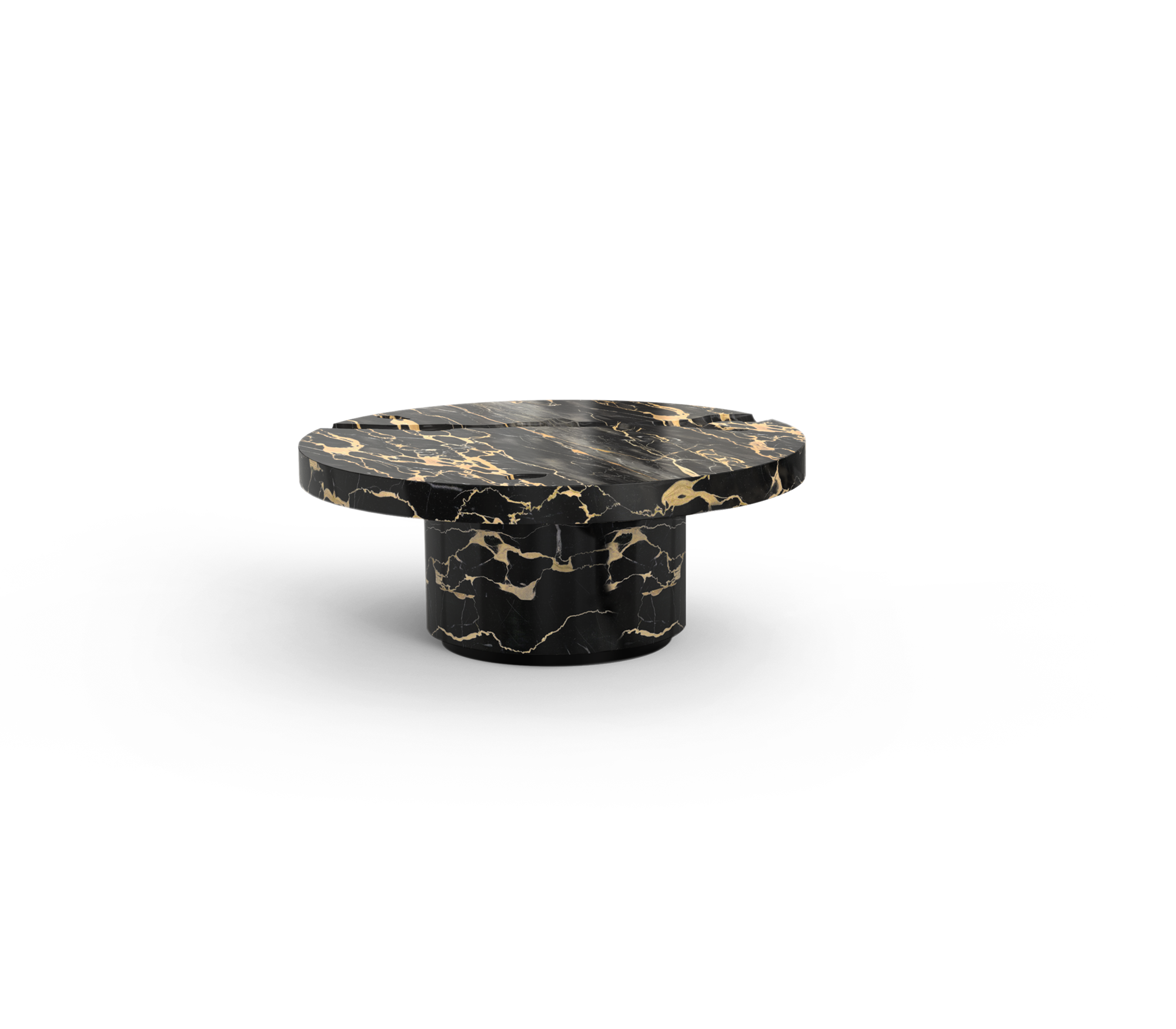 Dominion Portoro Marmor 3‑teiliges Mitteltisch‑Set