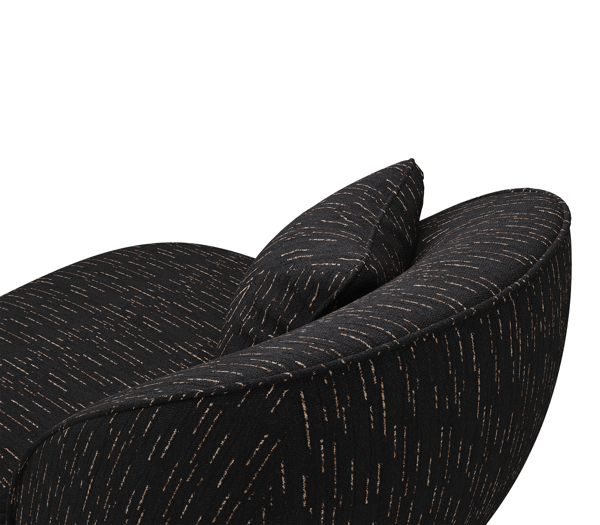 Angora II Schwarzer Sessel