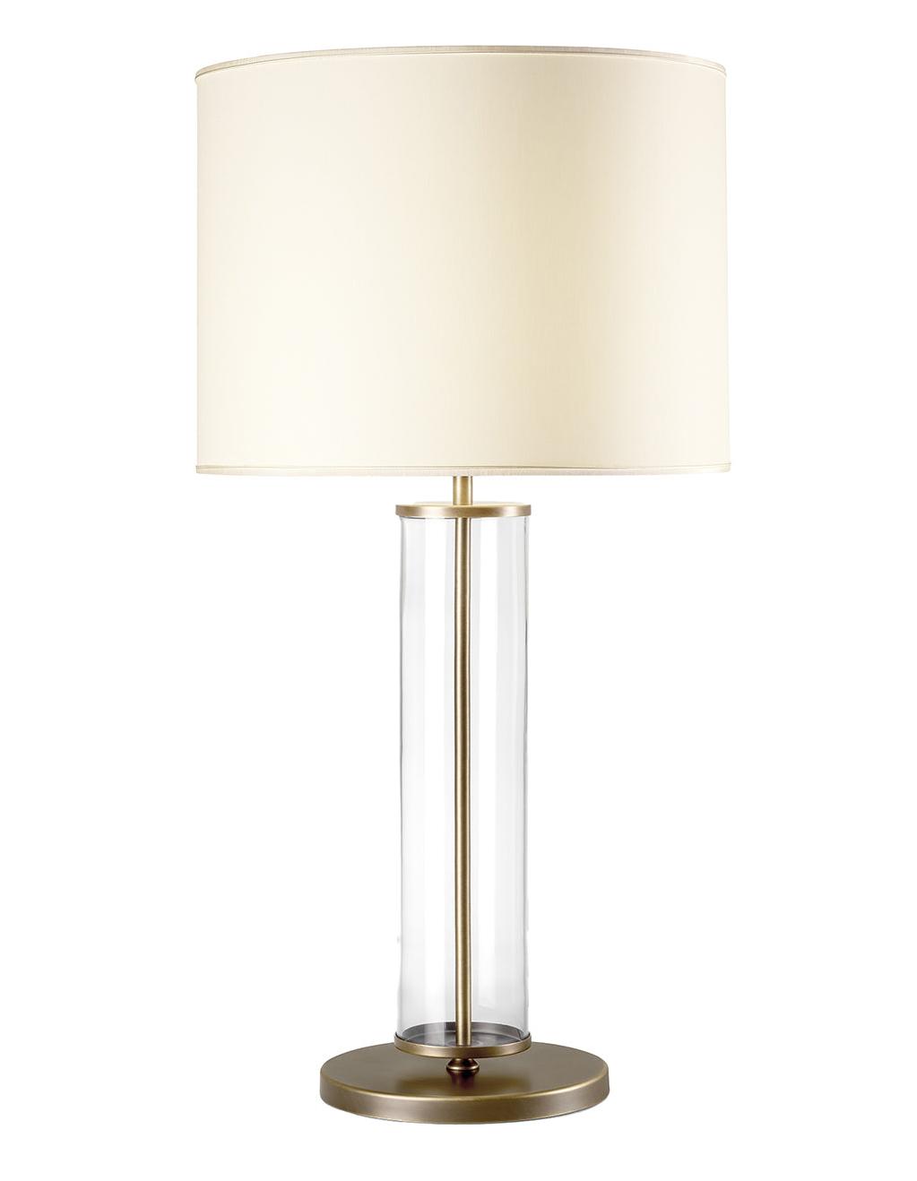 Elegante Burnished Metall-Tischlampe