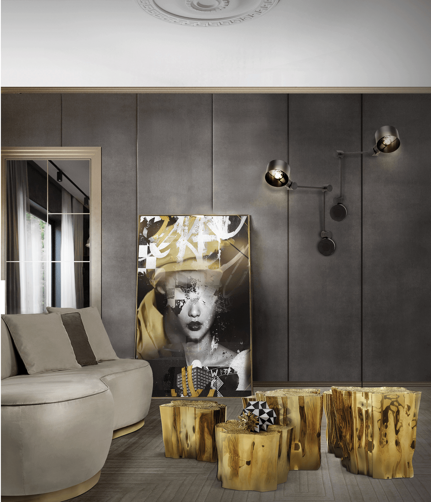 Paradise Serie Walnuss‑Couchtisch