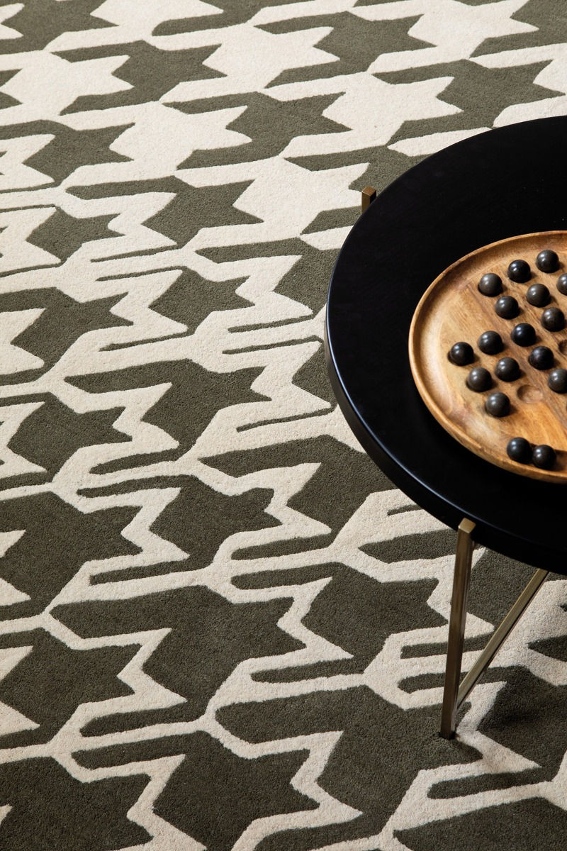 Houndstooth Grey 162804 Teppich | Größe: 140 x 200 cm